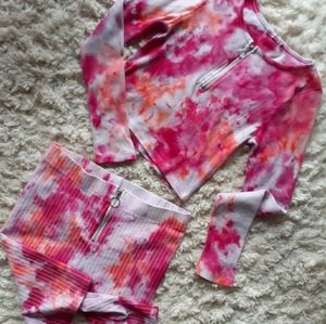 Tie dye Fashion Nova Biker outfit
